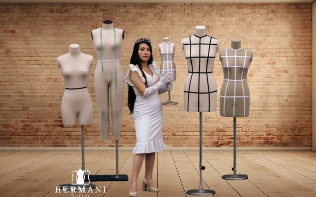 Alquiler maniquí drapeado Chía con respaldo profesional